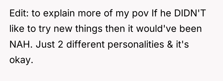 Edit: to explain more of my pov If he DIDN'T...