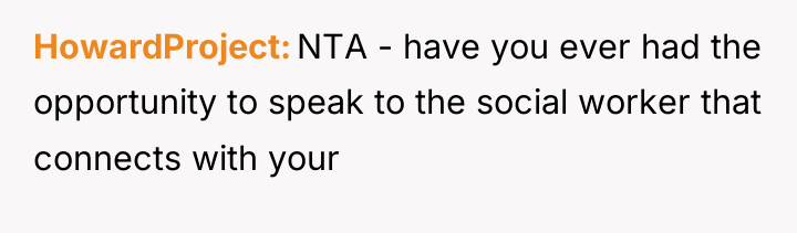 HowardProject NTA - have you ever had the opportunity to...