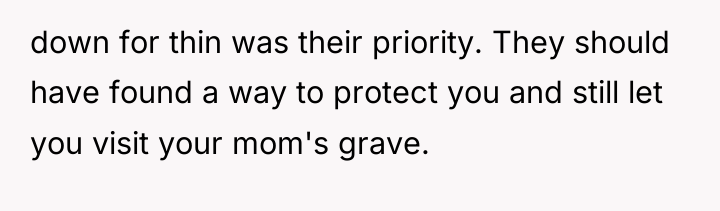 down for thin was their priority. They should have found...