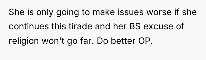 She is only going to make issues worse if she...