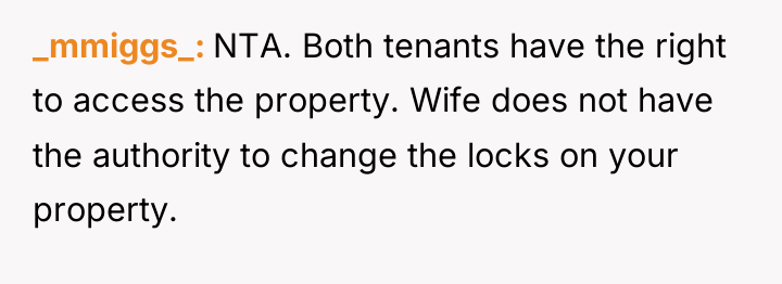 _mmiggs_ NTA. Both tenants have the right to access the...
