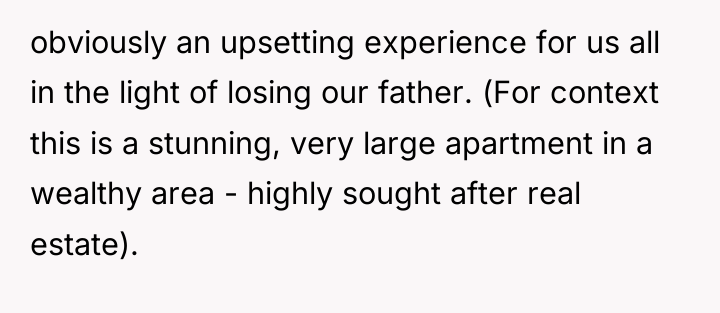 obviously an upsetting experience for us all in the light...