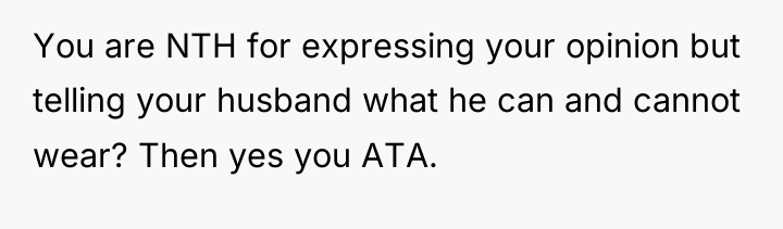 You are NTH for expressing your opinion but telling your...