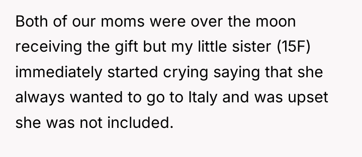 Both of our moms were over the moon receiving the...