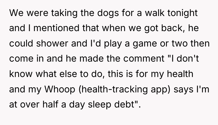 We were taking the dogs for a walk tonight and...
