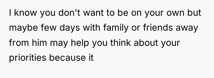 I know you don't want to be on your own...