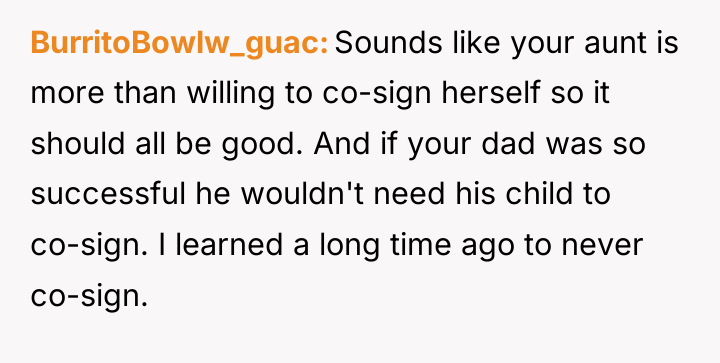 BurritoBowlw_guac Sounds like your aunt is more than willing to...