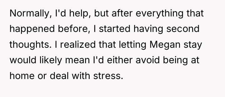 Normally, I'd help, but after everything that happened before, I...