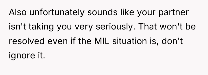 Also unfortunately sounds like your partner isn't taking you very...