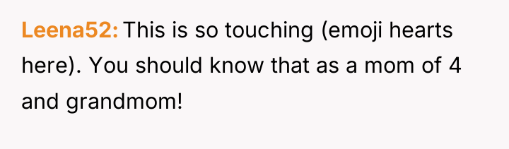 Leena52 This is so touching (emoji hearts here). You should...