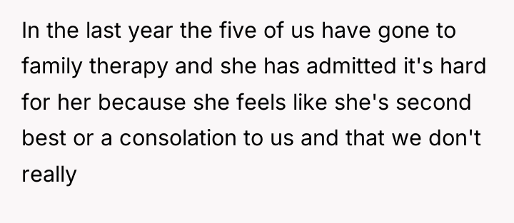 In the last year the five of us have gone...