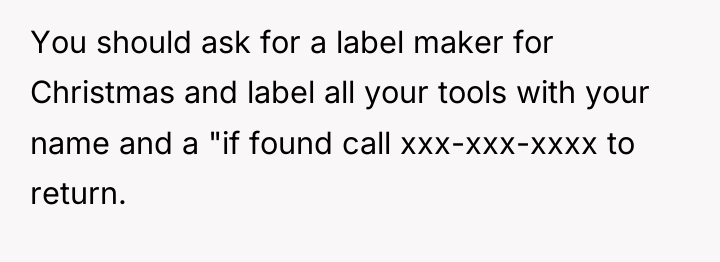 You should ask for a label maker for Christmas and...
