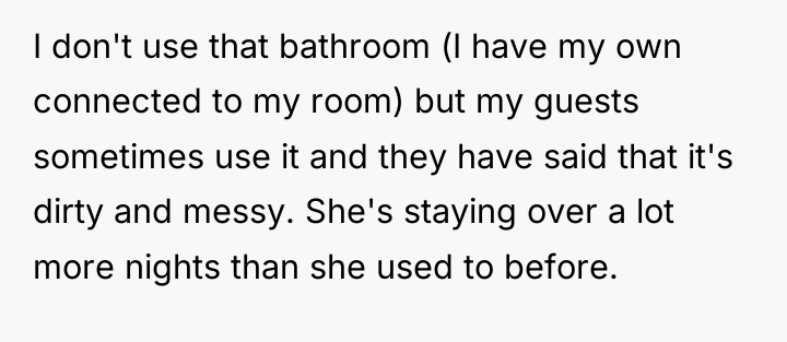 I don't use that bathroom (I have my own connected...