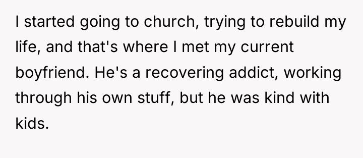 I started going to church, trying to rebuild my life,...