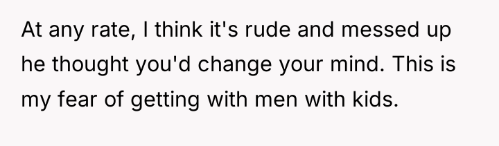 At any rate, I think it's rude and messed up...
