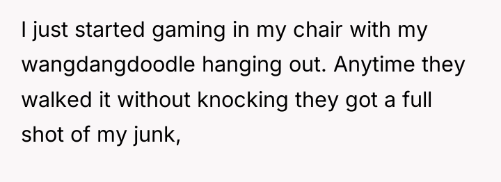 I just started gaming in my chair with my wangdangdoodle...