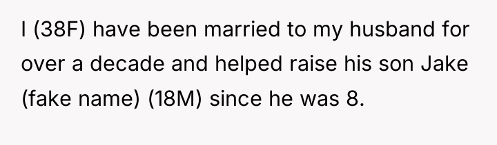 I (38F) have been married to my husband for over...