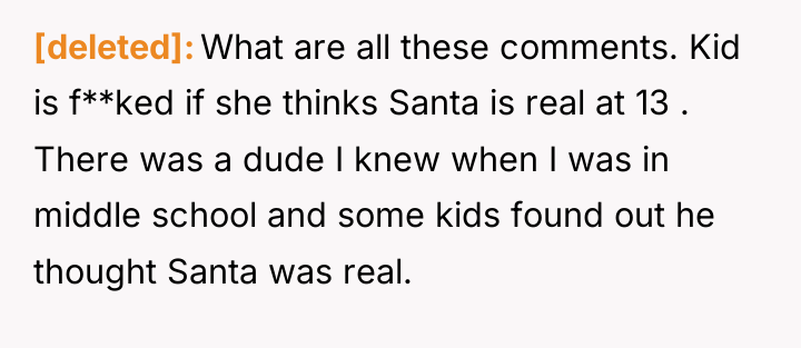 [deleted] What are all these comments. Kid is f**ked if...