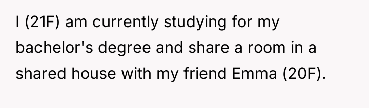 I (21F) am currently studying for my bachelor's degree and...