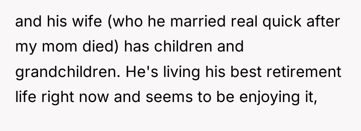 and his wife (who he married real quick after my...