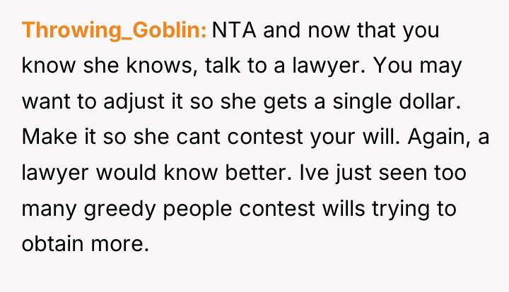 Throwing_Goblin NTA and now that you know she knows, talk...