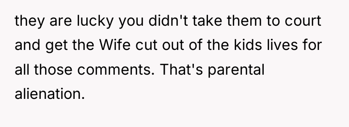 they are lucky you didn't take them to court and...
