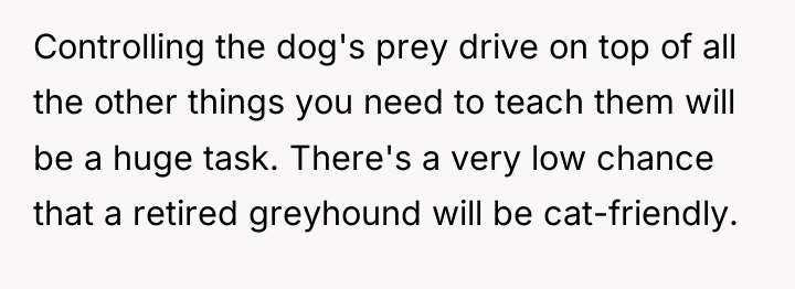 Controlling the dog's prey drive on top of all the...