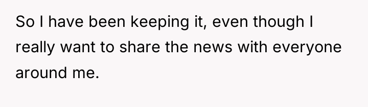 So I have been keeping it, even though I really...