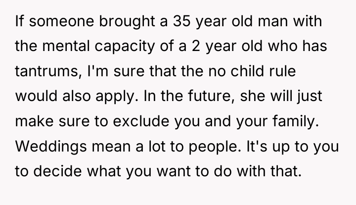 If someone brought a 35 year old man with the...