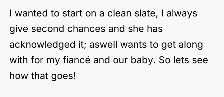 I wanted to start on a clean slate, I always...
