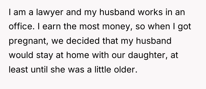 I am a lawyer and my husband works in an...