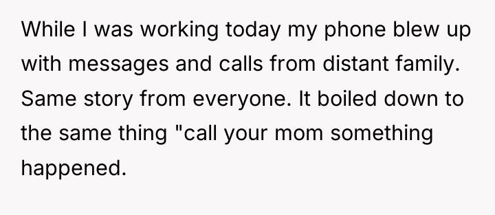 While I was working today my phone blew up with...