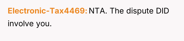 Electronic-Tax4469 NTA. The dispute DID involve you.