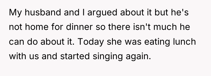 My husband and I argued about it but he's not...