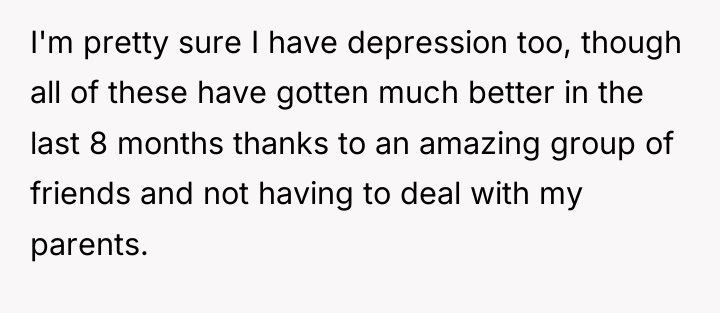 I'm pretty sure I have depression too, though all of...