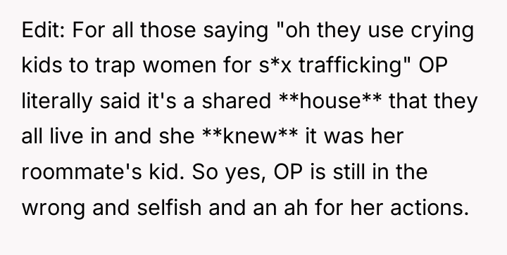 Edit: For all those saying "oh they use crying kids...