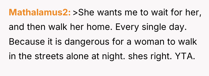 Mathalamus2 >She wants me to wait for her, and then...