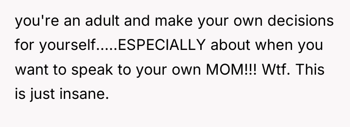 you're an adult and make your own decisions for yourself.....ESPECIALLY...