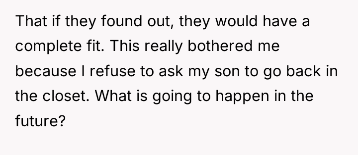 That if they found out, they would have a complete...