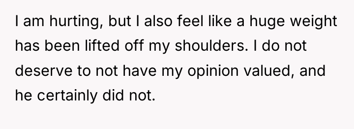 I am hurting, but I also feel like a huge...