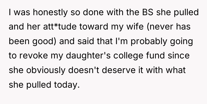 I was honestly so done with the BS she pulled...