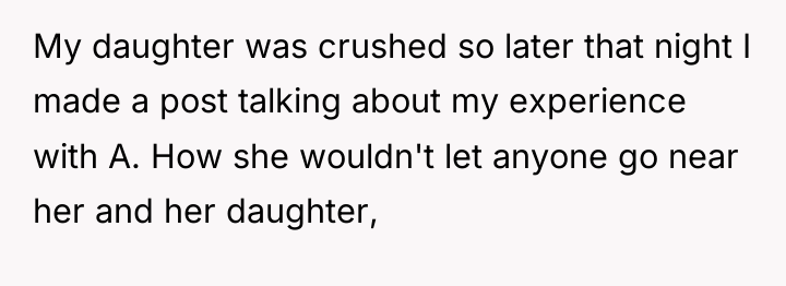 My daughter was crushed so later that night I made...