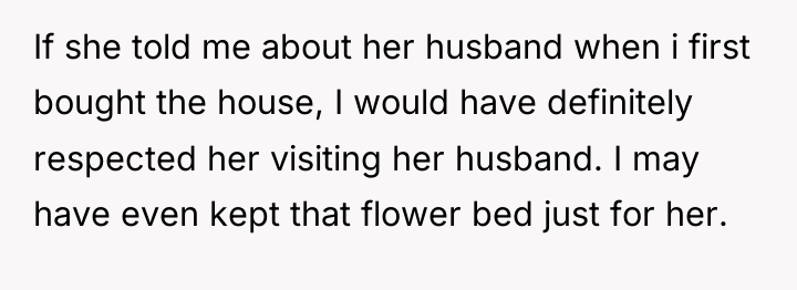 If she told me about her husband when i first...