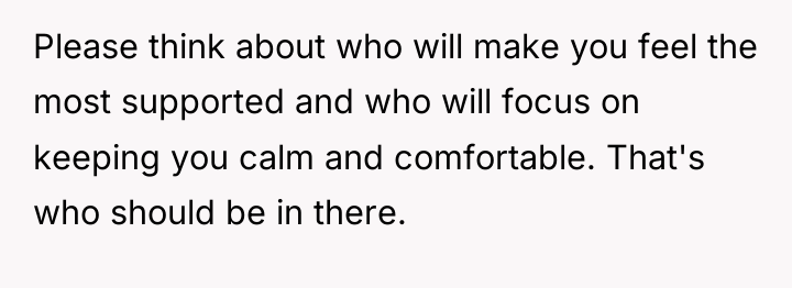 Please think about who will make you feel the most...