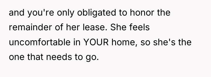 and you're only obligated to honor the remainder of her...
