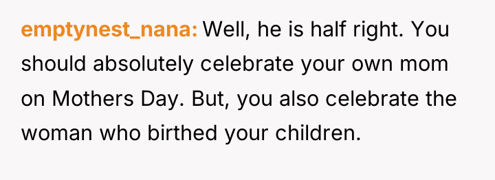 emptynest_nana Well, he is half right. You should absolutely celebrate...