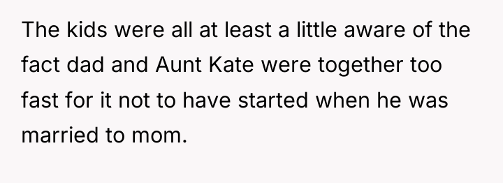 The kids were all at least a little aware of...