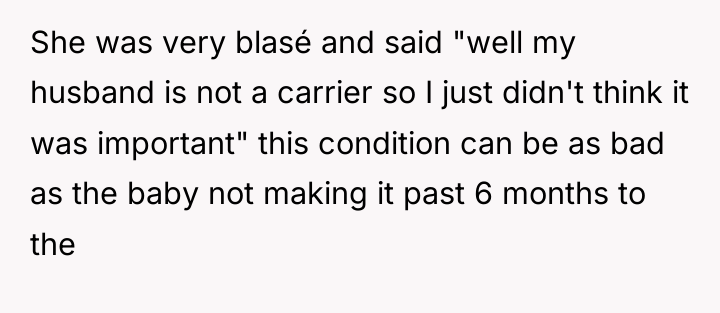 She was very blasé and said "well my husband is...