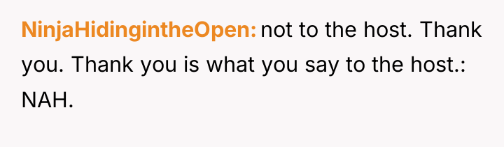 NinjaHidingintheOpen not to the host. Thank you. Thank you is...