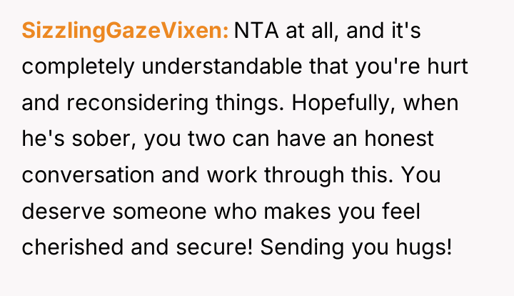 SizzlingGazeVixen NTA at all, and it's completely understandable that you're...